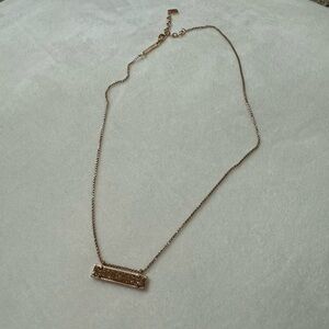 Kendra Scott Rose Gold Bar Necklace